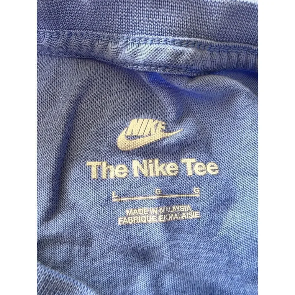Nike‎ Kids T-Shirt Blue Graphic Logo Large